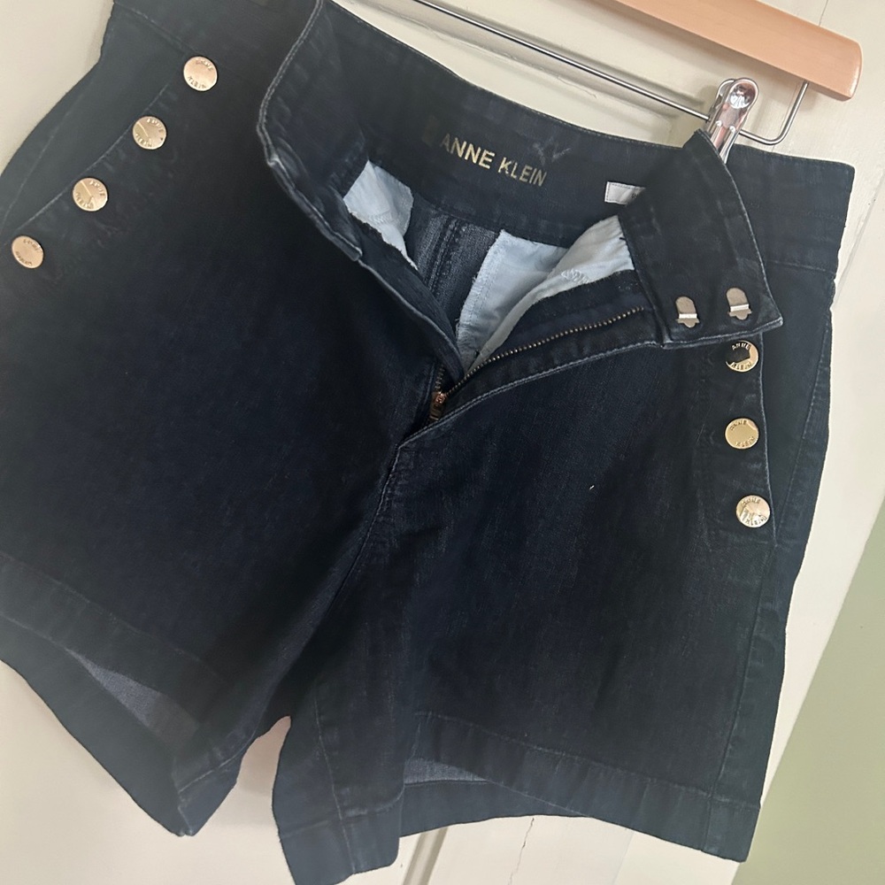 Anne Klein Women's Sailor Dark Blue Jean Shorts